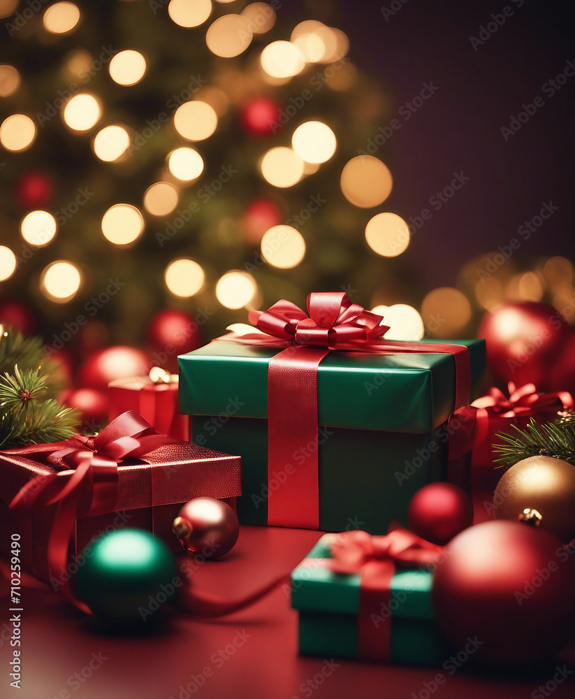 Colorful Christmas gift boxes Boxing day Colorful Christmas gift boxes Boxing day