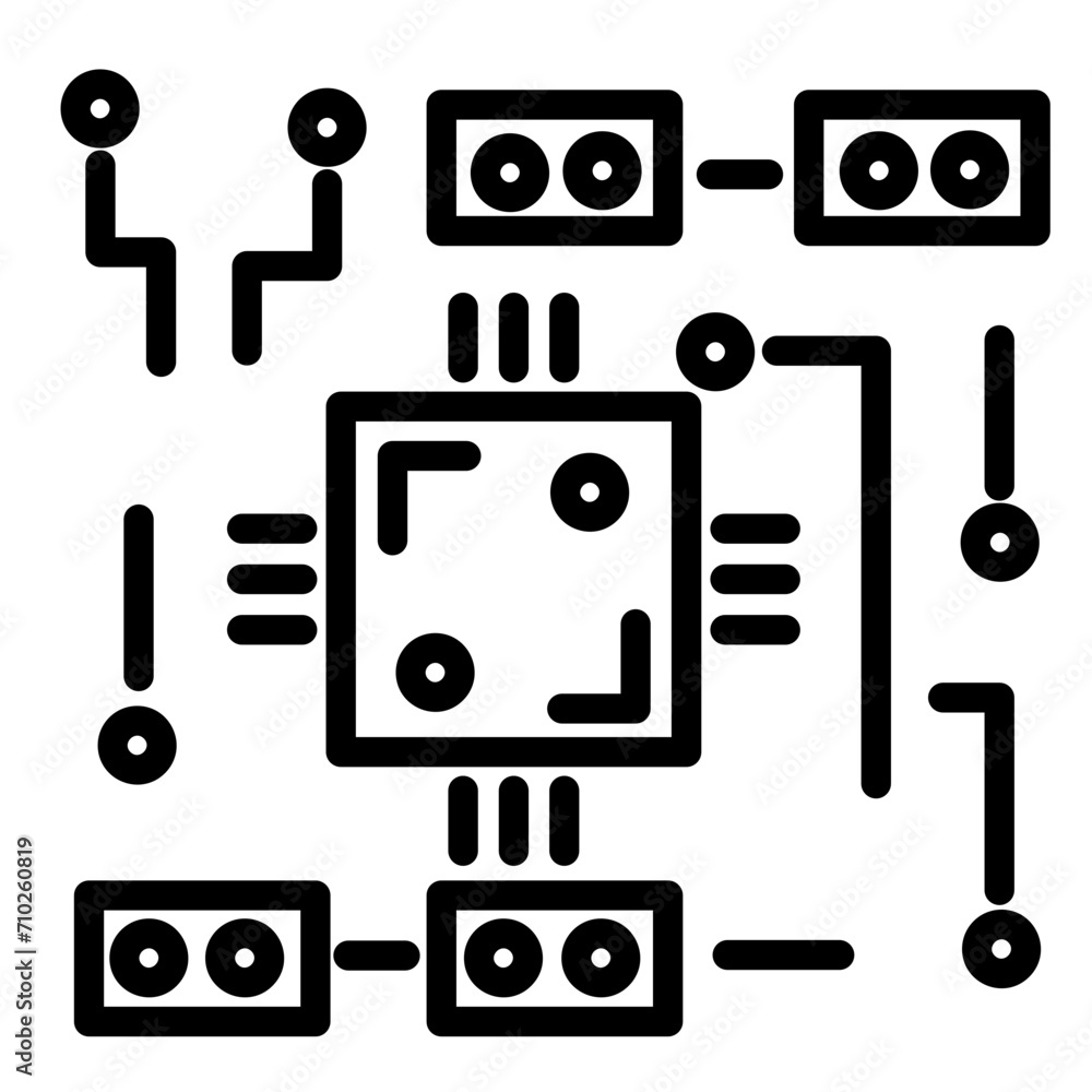 Fototapeta premium Circuit Icon