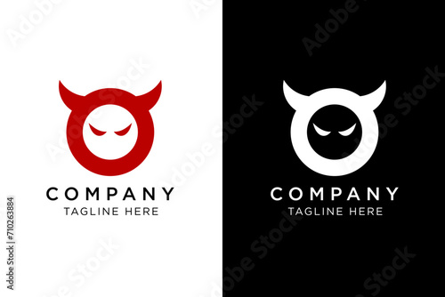 modern simple devil logo