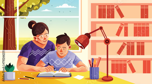 A Mother's Love in Every Lesson Illustration