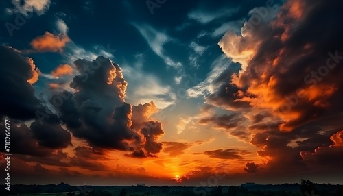 vibrant sky with a variety of clouds