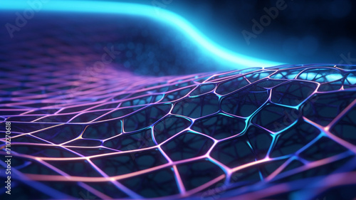 Nanotechnology Fabric A close up of a fiber woven photo