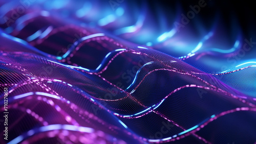 Nanotechnology Fabric A close up of a fiber woven electronics photo
