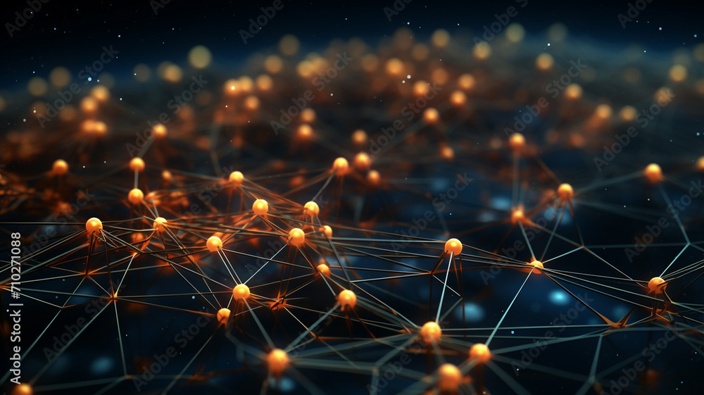 Supply Chain Management Network A 3D visualization design Stock ...