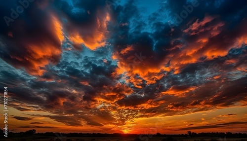 vibrant sky with a variety of clouds