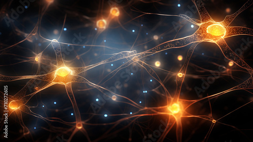 Neuronal Network A vast network of neurons displayed unusual