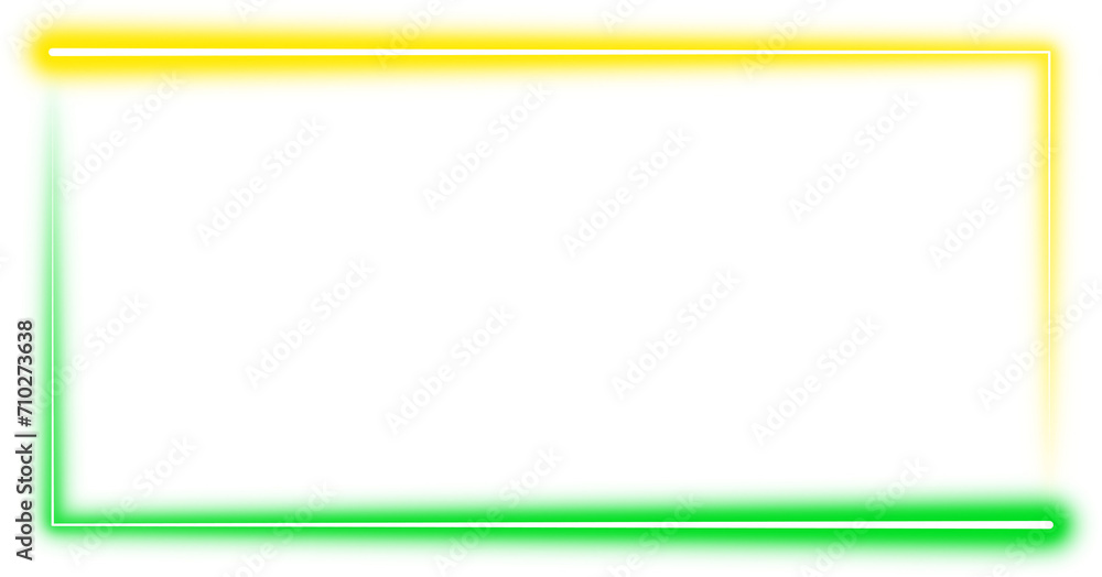 Glowing Neon Rectangle Frame Glowing Neon Rectangle Frame