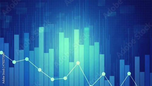 Wallpaper Mural Dynamic Tech and Business Background: Bar Charts Representing Liquidity Trends | Stock Video for Financial Concepts Torontodigital.ca