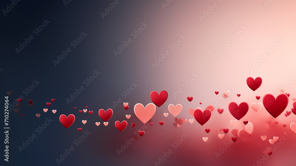 Obraz premium Valentine's Day, love and romance background, background with heart shapes