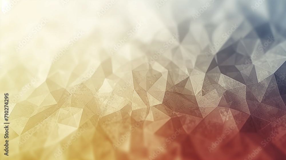 Fototapeta premium Abstract Low Poly Background with Warm Color Gradient