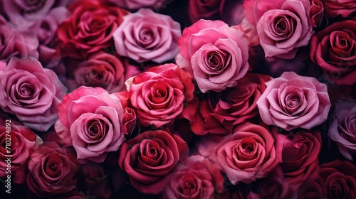 floral effect roses background illustration romantic love, beauty elegant, vibrant colorful floral effect roses background