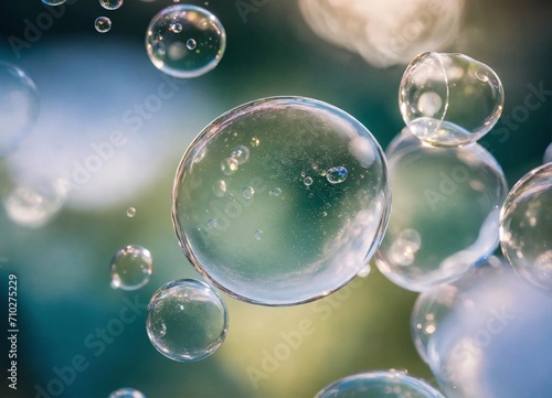 bubbles transparent Abstract beautiful Background generative ai illustration art