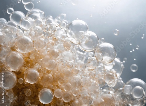 bubbles transparent Abstract beautiful Background generative ai illustration art