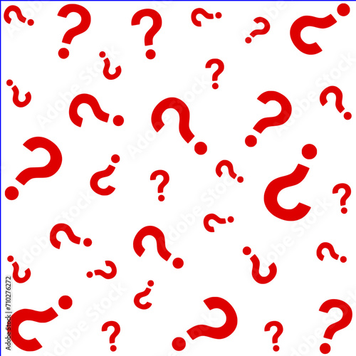 Red Question Marks Pattern