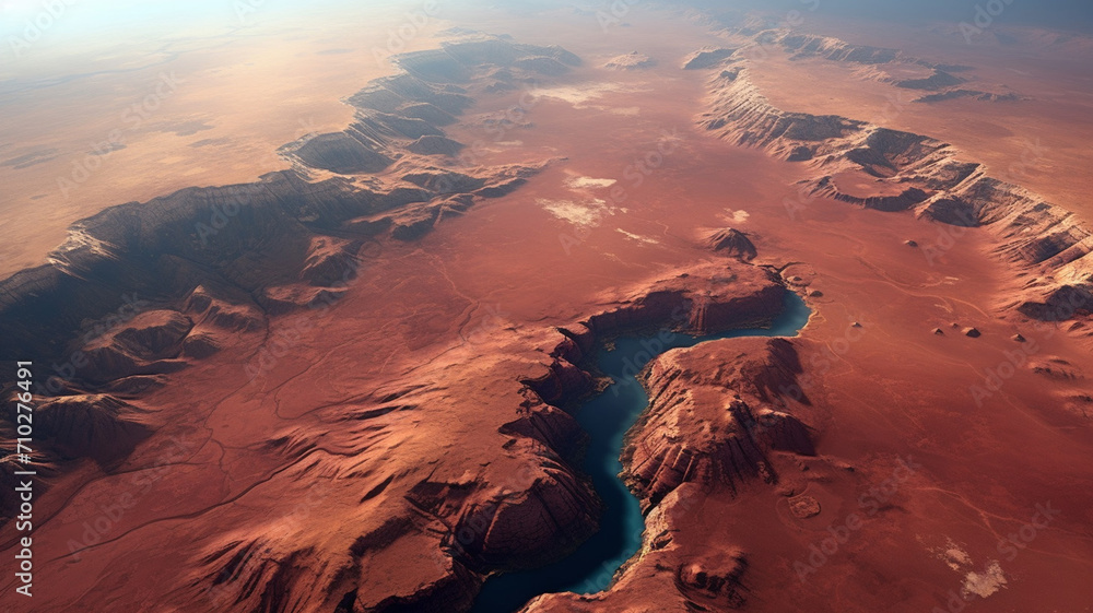 A view of Mars Valles Marineris a vast canyon system cosmos