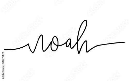 NOAH - Name in cool design style photo