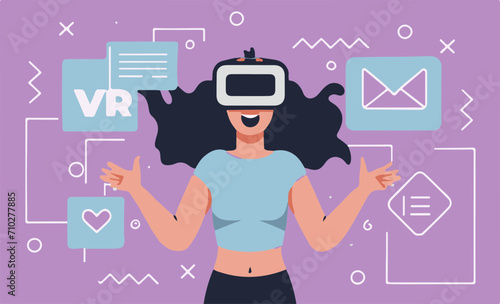 person with vr headset on