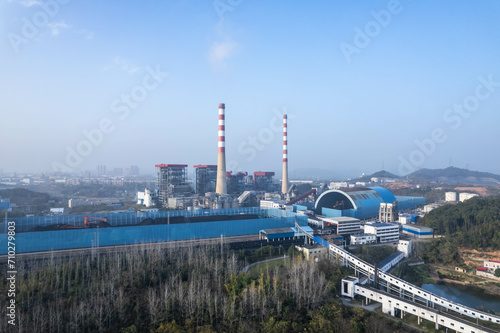 Photography Thermal power plant industrial building