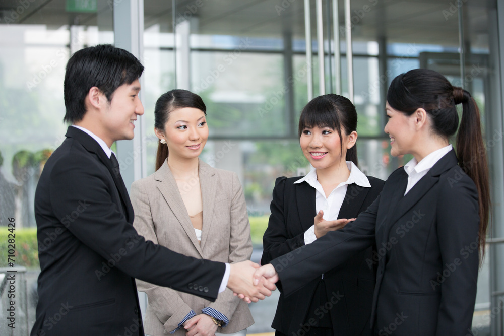 Business people shaking hands. Business people shaking hands.