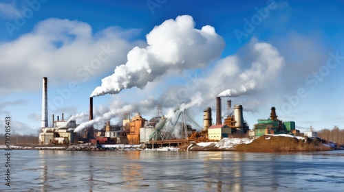 This photograph showcases the environmental hazards resulting from industrial activities, urging us to find sustainable solutions for a cleaner future.