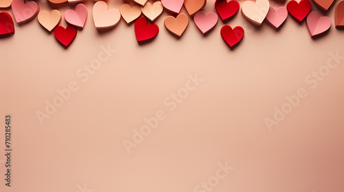 Romantic heart-shaped Valentine's Day background, symbolizing Valentine's Day, wedding, love