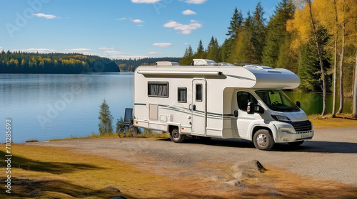 A perfect harmony of comfort and nature. Our motorhome finds solace in this picturesque location, offering a front-row seat to Mother Earth's wonders