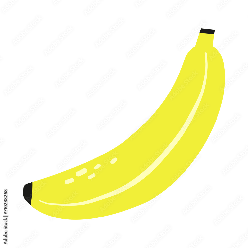 Fresh banana trophy fruit illustration