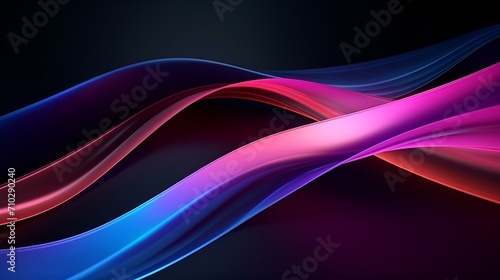 Abstract glowing neon lines intertwining in a futuristic display   abstract glowing neon lines  intertwining  futuristic display