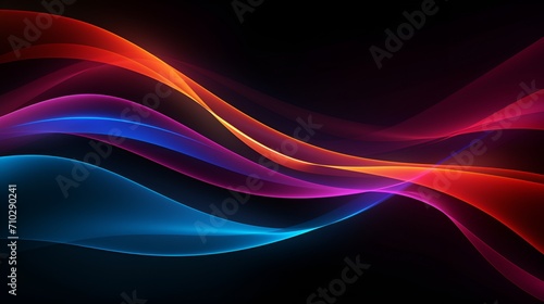 Abstract glowing neon lines intertwining in a futuristic display , abstract glowing neon lines, intertwining, futuristic display