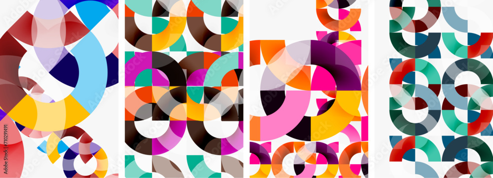 Set of round lines and circles poster backgrounds. Vector illustration For Wallpaper, Banner, Background, Card, Book Illustration, landing page Set of round lines and circles poster backgrounds. Vector illustration For Wallpaper, Banner, Background, Card, Book Illustration, landing page