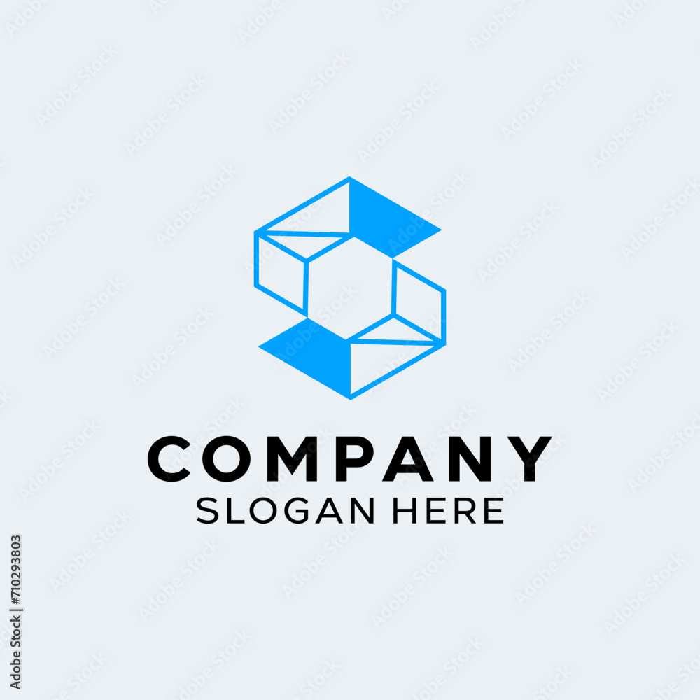 Letter S Simple Monogram Logo