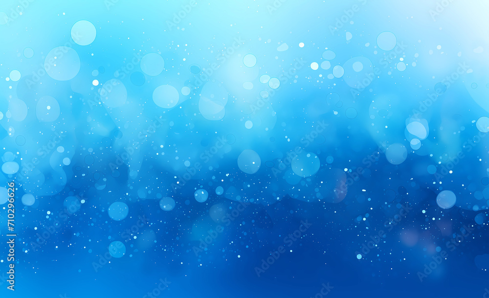 Obraz premium Abstract bokeh background and texture. Blue defocused glitter lighting image for art and design. Round defocused circle particles. 