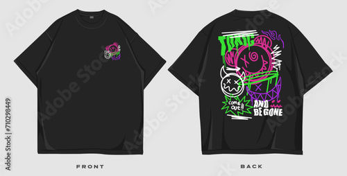 Graffiti t shirt design, urban graphic t-shirt, street style fashion design, brutalism t-shirt design, cool slogan quote typography lettering, streetwear design for print or screen printing