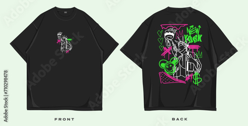 Graffiti t shirt design, urban graphic t-shirt, street style fashion design,  brutalism t-shirt design, streetwear design for print or screen printing, cool slogan quote typography lettering