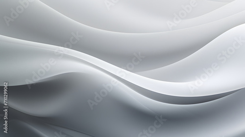 A seamless abstract white and black texture background featuring elegant swirling curves in a wave pattern, set against a black fabric material background.