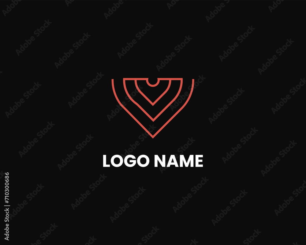 V modern monogram letter logo design template V modern monogram letter logo design template
