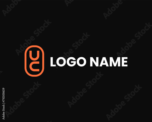 SImple UC creative logo design template