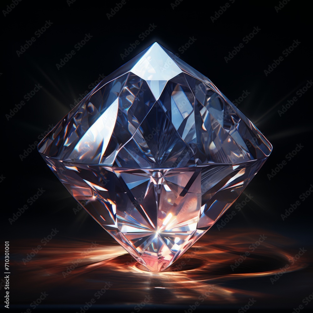 Diamond Haze glare and reflections Generative AI Diamond Haze glare and reflections Generative AI