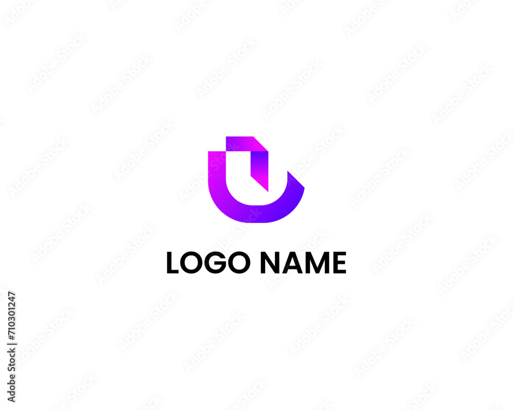 Modern and simple Letter UL logo design vector template Modern and simple Letter UL logo design vector template