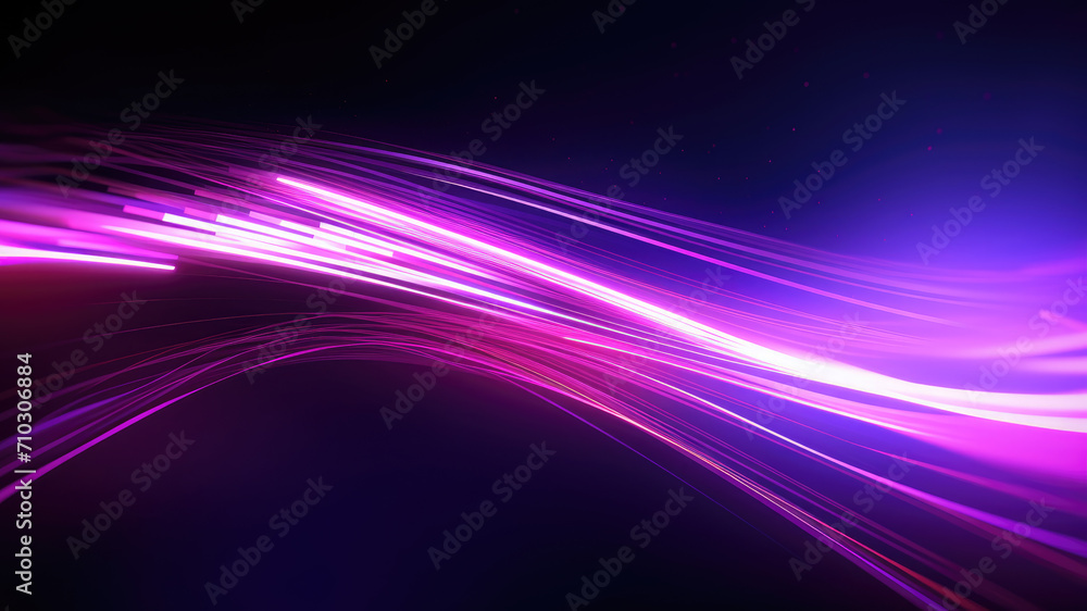 Flowing dot particles wave line pattern blue and purple gradient light isolated on dark black background. Concept of AI technology, science, soundwave, big data , website template, and landing page. Flowing dot particles wave line pattern blue and purple gradient light isolated on dark black background. Concept of AI technology, science, soundwave, big data , website template, and landing page.