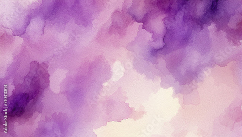 Abstract watercolor background design that beautifully combines purple and pink.
