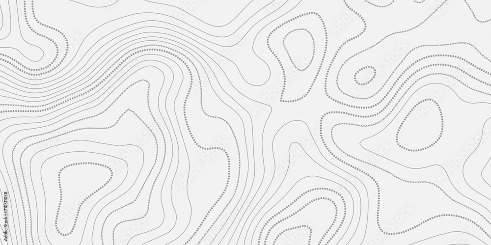 Topographic line contour map background. Abstract wavy topographic map and curved lines background. Abstract geographic wave grid line map.