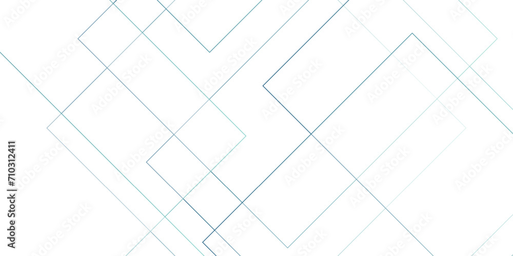 Abstract white gray and Blue vector blueprint background with modern design. Vector abstract futuristic architecture concept with digital geometric connection blue lines	 - obrazy, fototapety, plakaty 