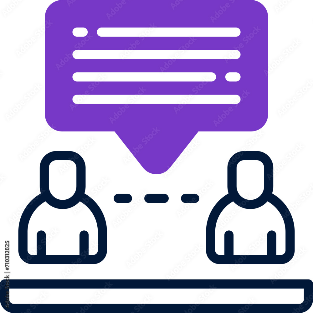 discussion icon. vector dual tone icon for your website, mobile, presentation, and logo design. discussion icon. vector dual tone icon for your website, mobile, presentation, and logo design.