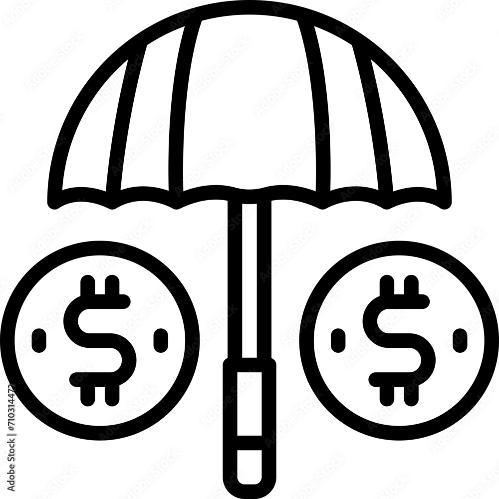 insurance icon. vector line icon for your website, mobile, presentation, and logo design. insurance icon. vector line icon for your website, mobile, presentation, and logo design.