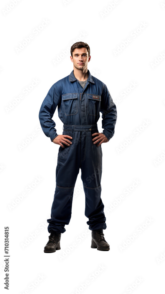 Train driver, standing, full body, isolated on transparent background. Train driver, standing, full body, isolated on transparent background.