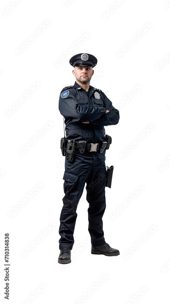 Policeman standing full length, isolated on a transparent background.PNG Policeman standing full length, isolated on a transparent background.PNG