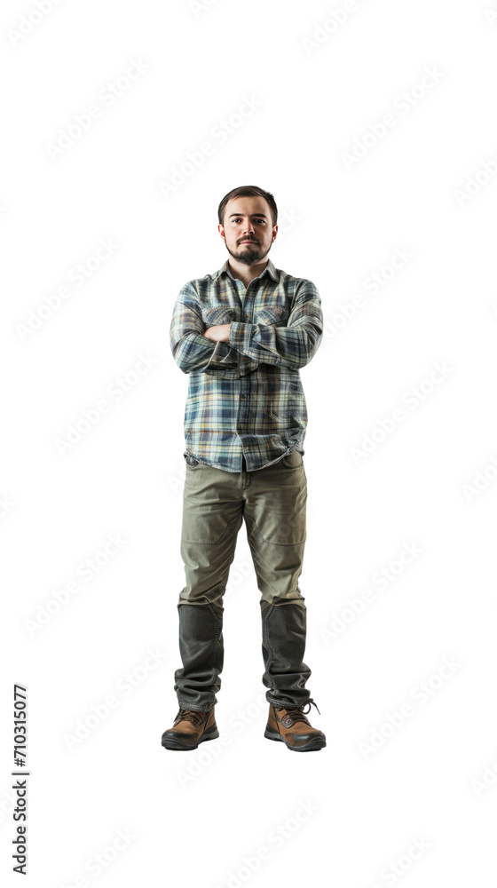 Geographer, full body standing, transparent background Geographer, full body standing, transparent background