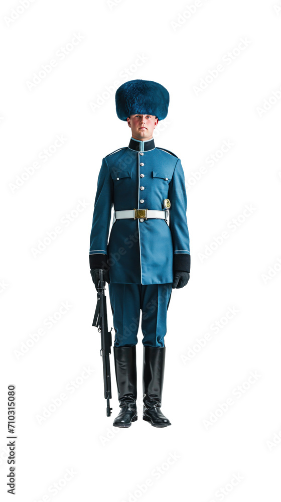 Palace guard, fully standing, transparent background Palace guard, fully standing, transparent background