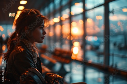 woman at the airport